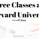 Starting a FREE Course at Harvard University